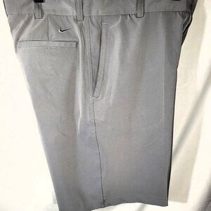 Gray Nike Dry-Fit Golf Shorts
